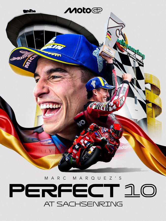 Marc Marquez Ukir Sejarah! Raih Kemenangan ke-10 di Sachsenring, Samai Rekor Giacomo Agostini