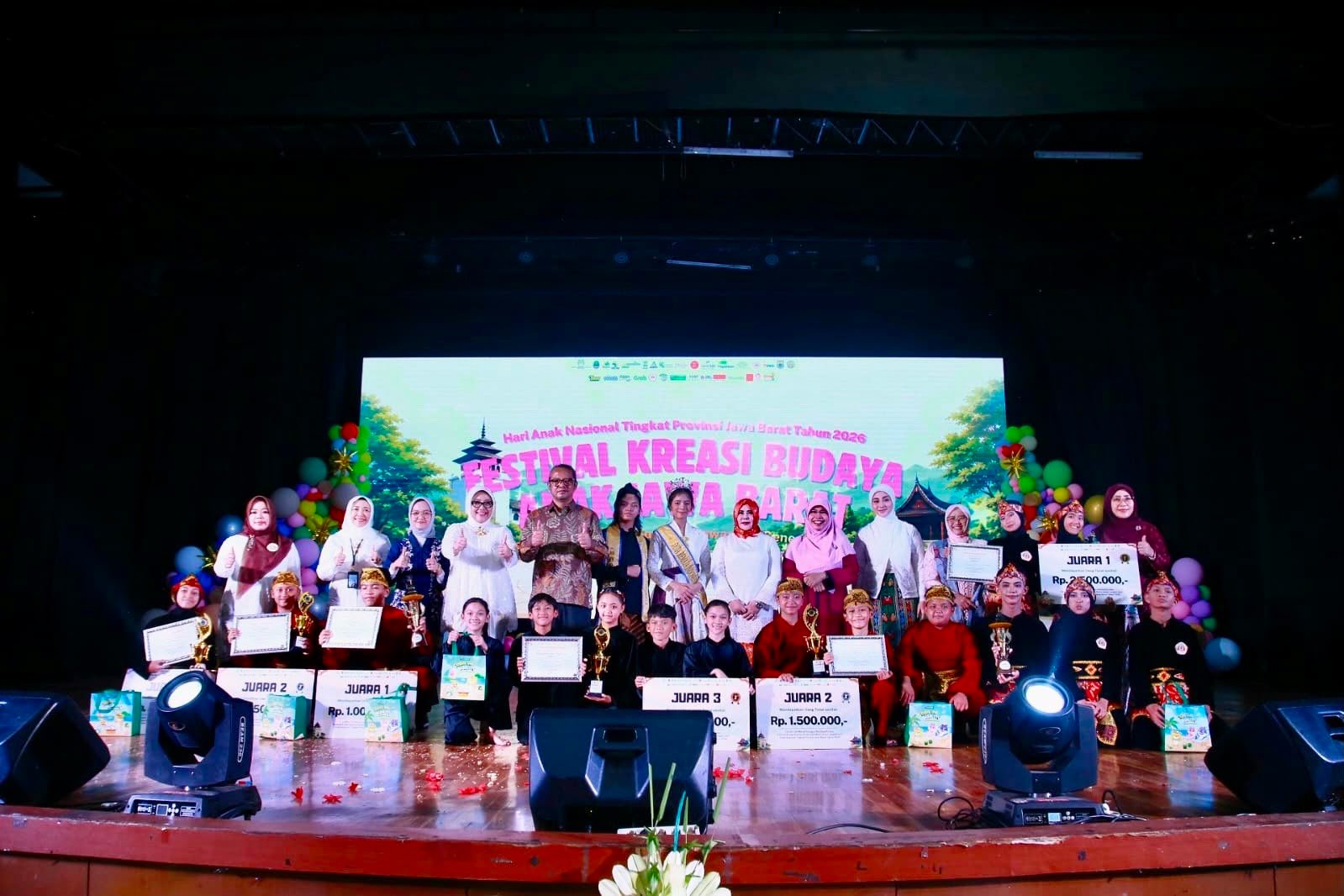 893 Anak dari 27 Daerah Tampil Memukau di Festival Budaya Anak Jawa Barat 2026